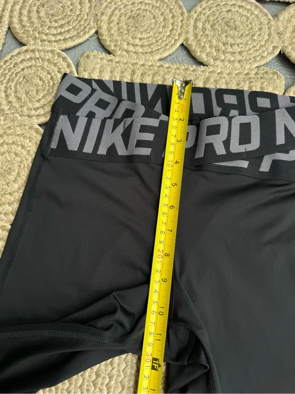 Nike Pro Black Dri-Fit Leggings Wide Waistband Size S